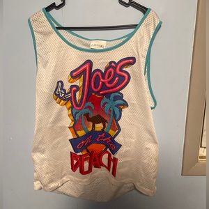 Camel White Vintage Joe’s On The Beach Tank Top One Size Fits All